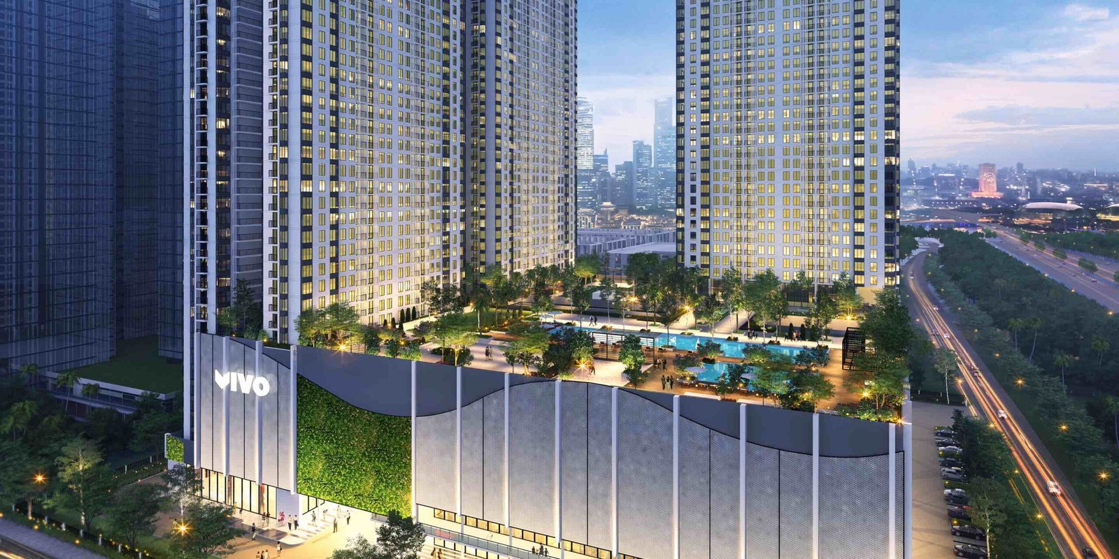 Vivo Executive Apartment towers, Aspen Vision City Batu Kawan