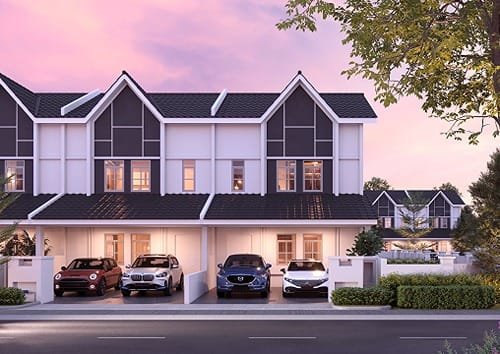 Rumah teres gaya Inggeris Templer Residence Kensington, Anggun Rawang