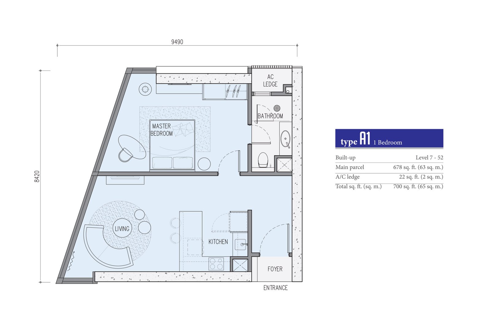Star Residences Tower Two · Type A1 平面图