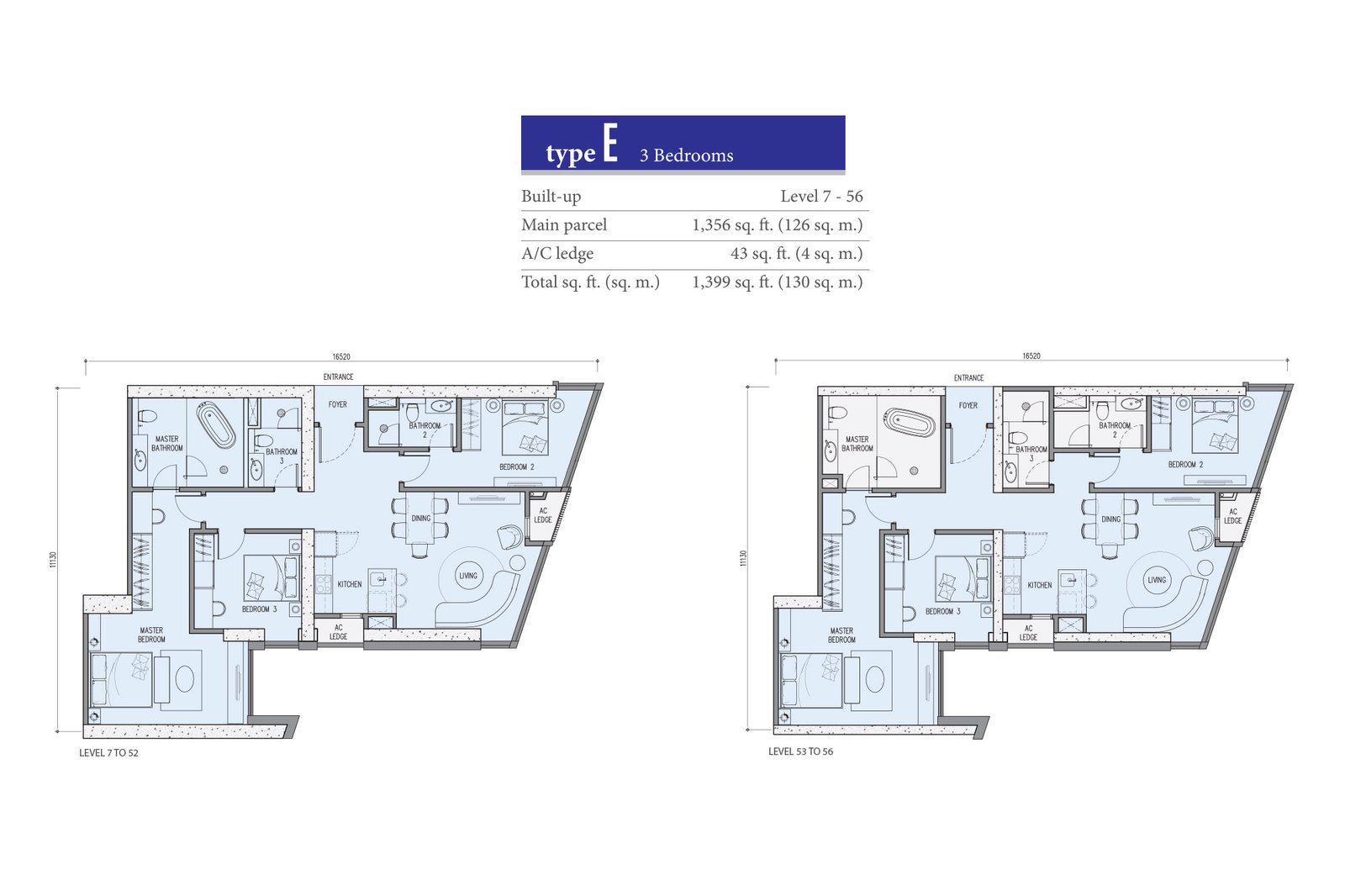 Star Residences Tower Two · Type E 平面图