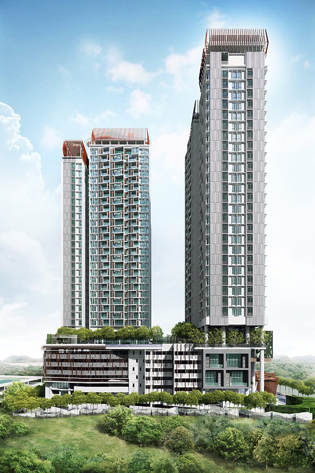 Artist's impression of Twin Arkz, Bukit Jalil