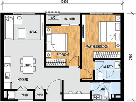 Sentral Suites Type B1 平面图
